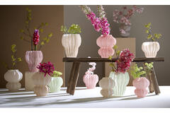 Vase Ø16x18,5 cm MARANZA glass matt beige