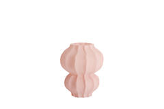Vase Ø16x18,5 cm MARANZA glass matt pink