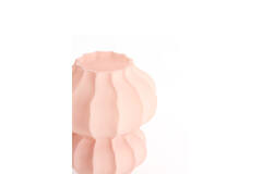 Vase Ø16x18,5 cm MARANZA glass matt pink