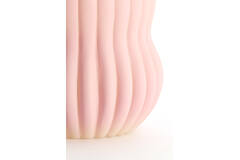 Vase Ø15x13,5 cm VELTURNO glass matt pink+yellow