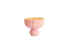 Vase Ø17,5x15 cm MAZZIN glass pink+yellow