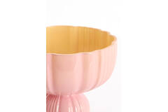 Vase Ø17,5x15 cm MAZZIN glass pink+yellow