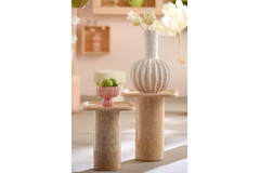 Vase Ø17,5x15 cm MAZZIN glass pink+yellow