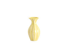 Vase deco Ø8,5x15,5 cm SHIREL ceramics yellow