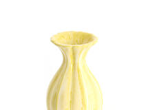 Vase deco Ø8,5x15,5 cm SHIREL ceramics yellow