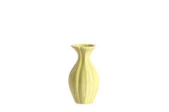 Vase deco Ø8,5x15,5 cm SHIREL ceramics yellow-green