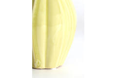 Vase deco Ø8,5x15,5 cm SHIREL ceramics yellow-green