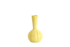 Vase deco Ø9,5x17 cm SHAREL ceramics yellow