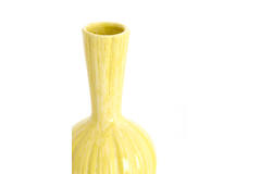 Vase deco Ø9,5x17 cm SHAREL ceramics yellow