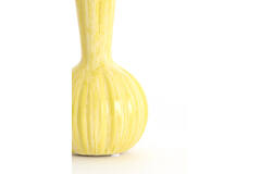 Vase deco Ø9,5x17 cm SHAREL ceramics yellow
