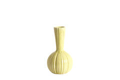 Vase deco Ø9,5x17 cm SHAREL ceramics yellow-green