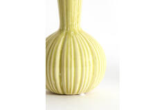 Vase deco Ø9,5x17 cm SHAREL ceramics yellow-green