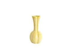 Vase deco Ø8x17 cm SYDELL ceramics yellow