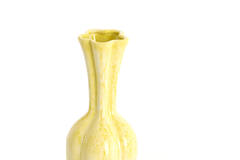 Vase deco Ø8x17 cm SYDELL ceramics yellow