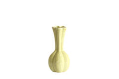 Vase deco Ø8x17 cm SYDELL ceramics yellow-green