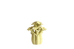 Vase deco Ø21,5x23,5 cm SAMPAGA ceramics yellow-green