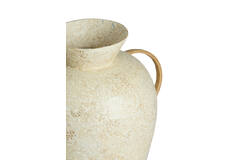 Vase deco Ø30x31 cm LERI bamboo cream