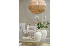 Vase deco Ø30x31 cm LERI bamboo cream
