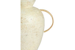 Vase deco Ø35x38 cm LERI bamboo cream