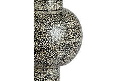 Vase deco Ø24x38 cm GIRONA bamboo black-cream