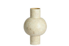 Vase deco Ø30x45 cm GIRONA bamboo cream