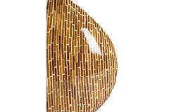 Vase deco 25x11x32 cm LORCA bamboo brown