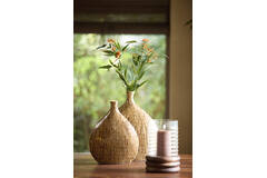 Vase deco 25x11x32 cm LORCA bamboo brown