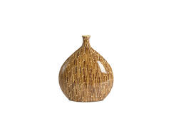 Vase deco 33x13x38 cm LORCA bamboo brown