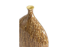 Vase deco 33x13x38 cm LORCA bamboo brown