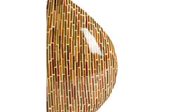 Vase deco 33x13x38 cm LORCA bamboo brown