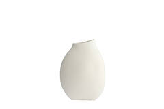Vase deco 23x9x31,5 cm VOLANO ceramics matt cream