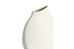 Vase deco 23x9x31,5 cm VOLANO ceramics matt cream
