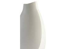 Vase deco 26x11x41,5 cm VOLANO ceramics matt cream