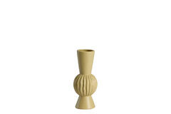Vase deco Ø13,5x33 cm SUZZARA ceramics light olive green