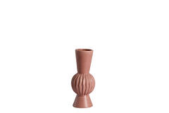 Vase deco Ø13,5x33 cm SUZZARA ceramics old pink