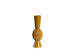 Vase deco Ø13,5x40,5 cm SUZZARA ceramics cognac