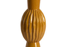 Vase deco Ø13,5x40,5 cm SUZZARA ceramics cognac