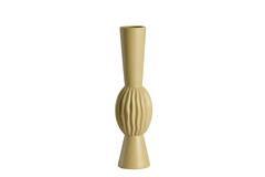 Vase deco Ø13,5x51 cm SUZZARA ceramics light olive green