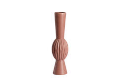 Vase deco Ø13,5x51 cm SUZZARA ceramics old pink