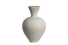 Vase deco Ø31,5x48,5 cm SULMONA ceramics matt cream