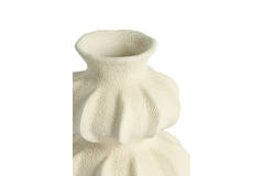 Vase deco Ø17x18,5 cm SPOTORNO ceramics matt cream