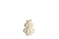 Vase deco Ø18,5x24,5 cm SPOTORNO ceramics matt cream