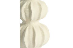 Vase deco Ø18,5x24,5 cm SPOTORNO ceramics matt cream