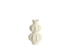 Vase deco Ø18x33 cm SPOTORNO ceramics matt cream