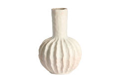 Vase deco Ø34x50 cm SENAGO ceramics cream