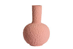 Vase deco Ø27x40 cm SACILE ceramics matt old pink