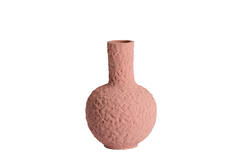 Vase deco Ø34x50 cm SACILE ceramics matt old pink