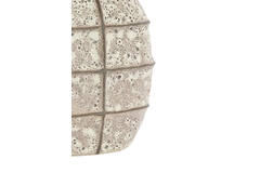 Vase deco 25x12,5x28 cm MANTU ceramics matt dark brown+cream