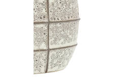 Vase deco 32x16x36 cm MANTU ceramics matt dark brown+cream