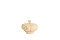 Vase deco 23x22,5x18 cm NEVANO matt peach